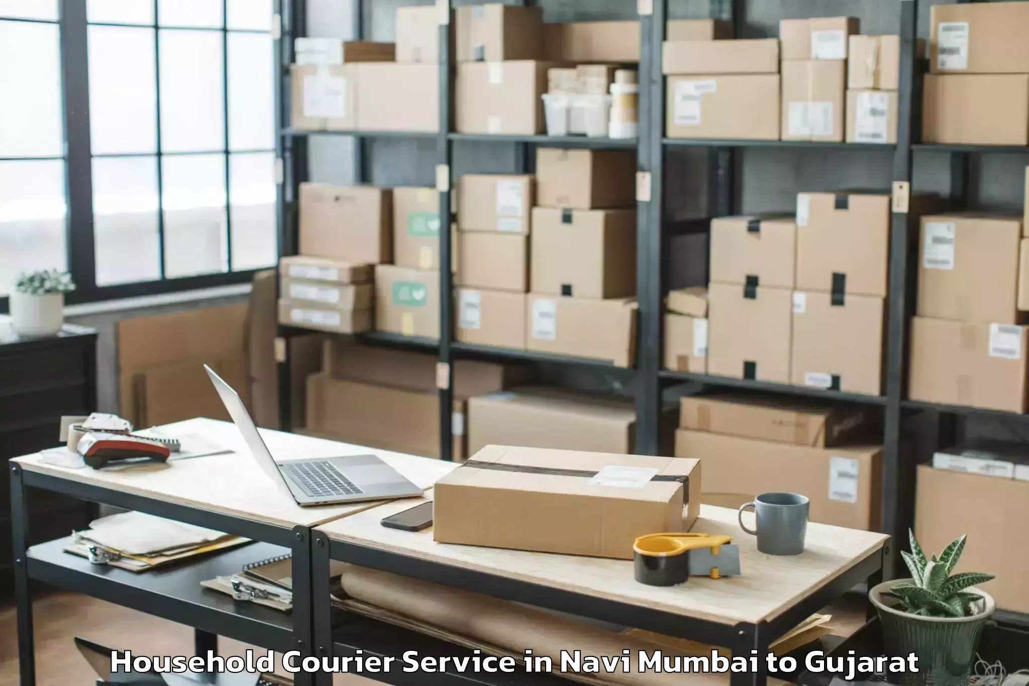 Get Navi Mumbai to Bharuch Household Courier